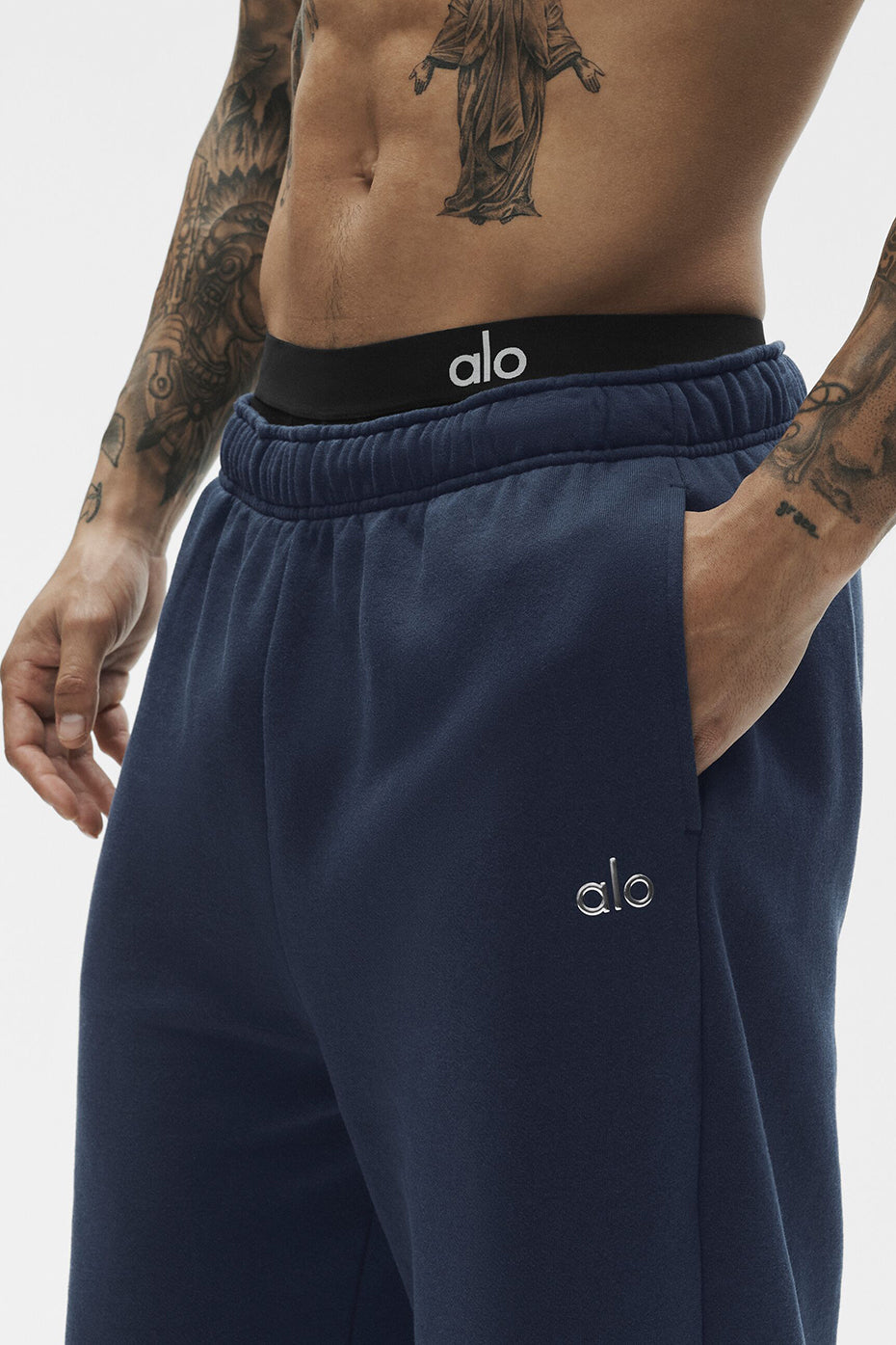 Accolade Straight Leg Sweatpant - Navy - Image 2