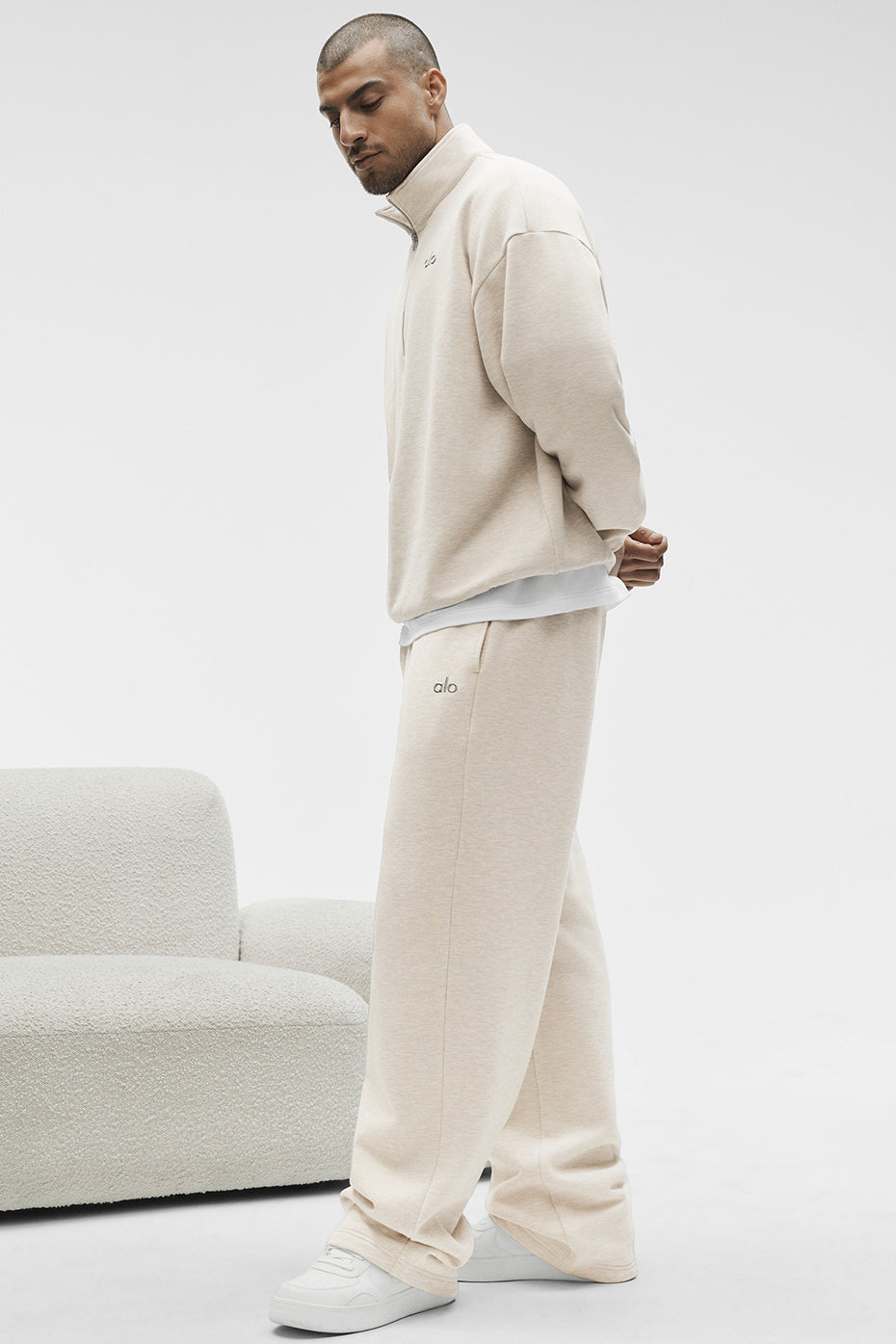 Accolade Straight Leg Sweatpant - Oatmeal Heather - Image 4