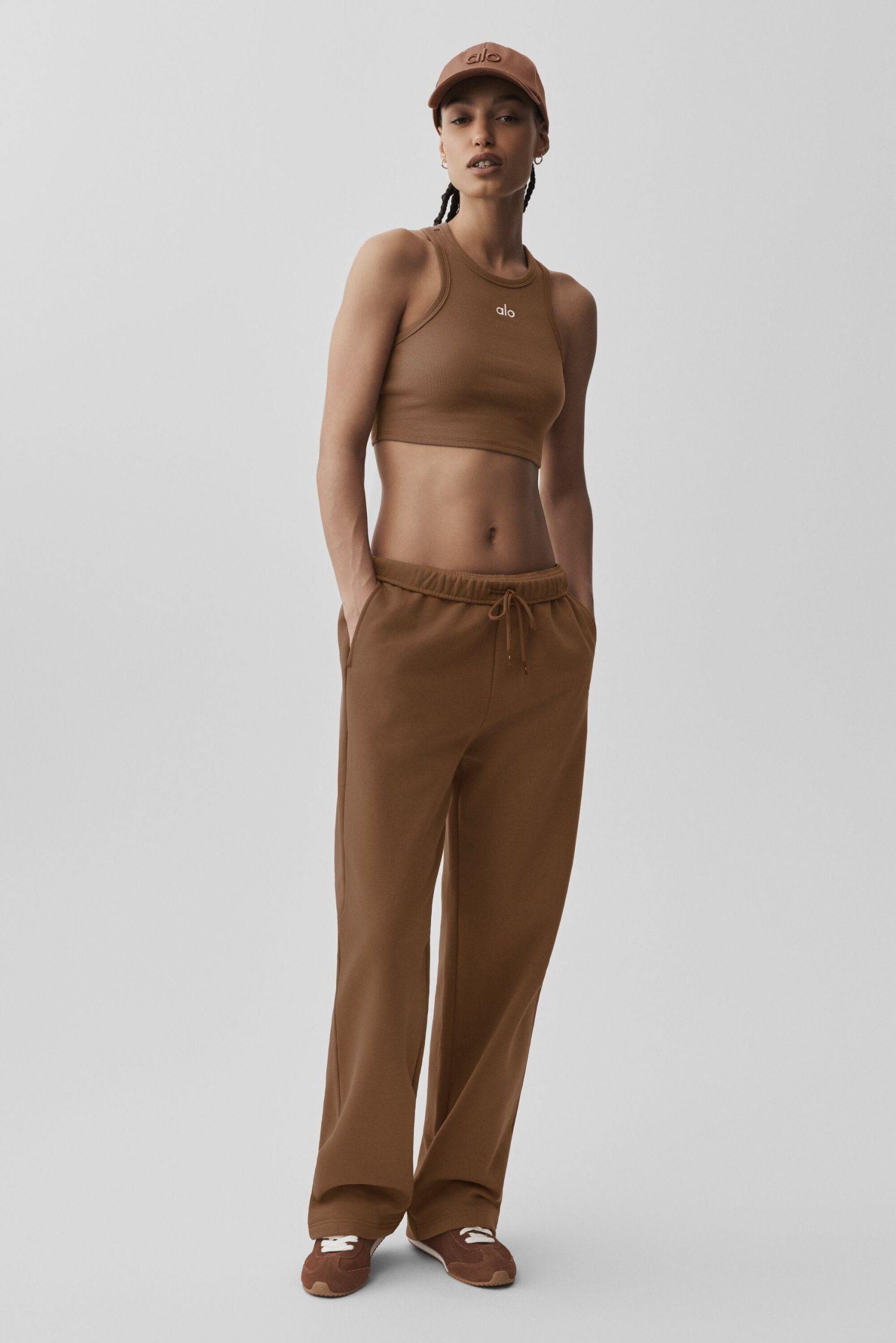 Accolade Straight Leg Sweatpant - Sun Kissed Brown - Image 5