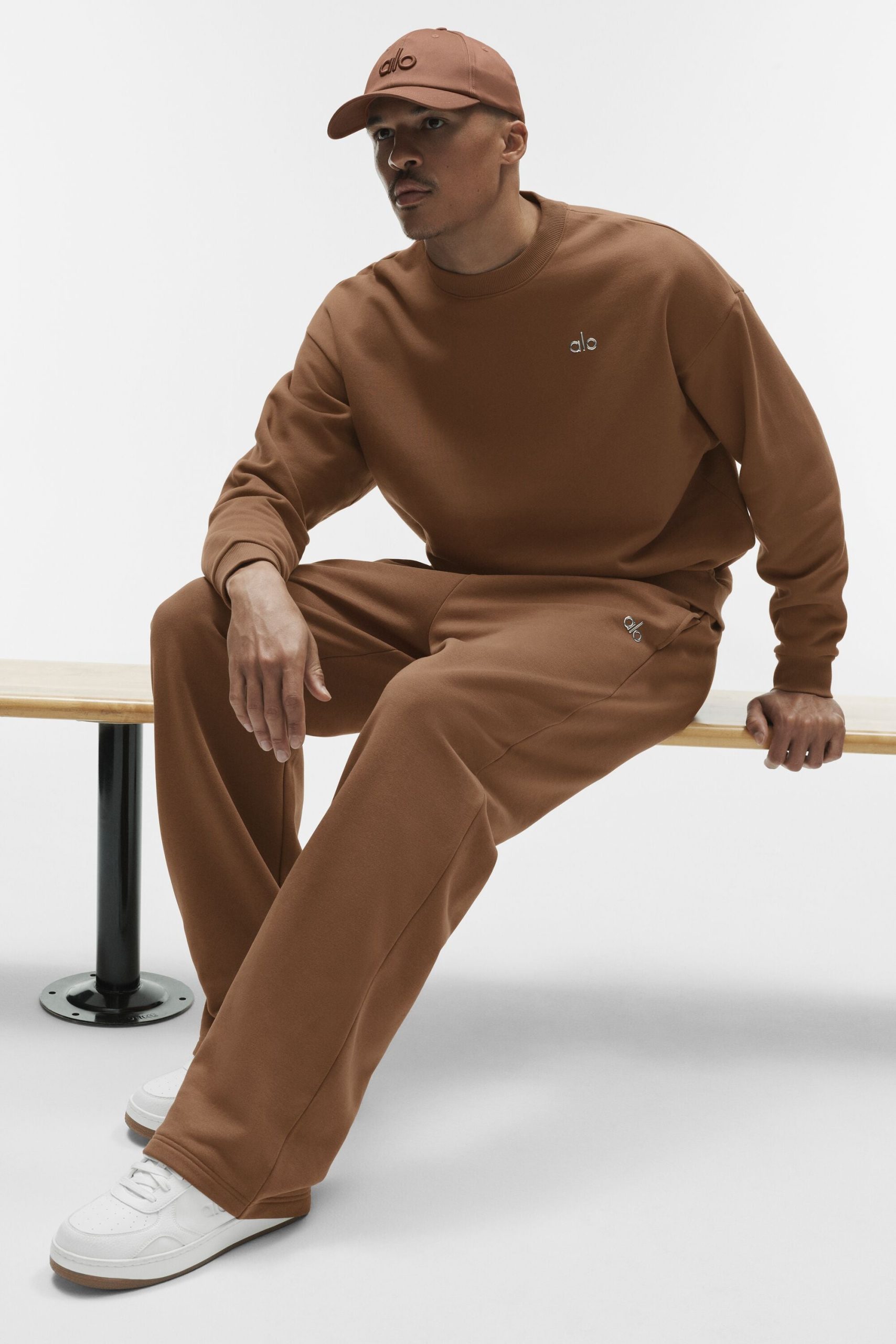 Accolade Straight Leg Sweatpant - Sun Kissed Brown - Image 4