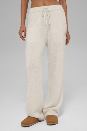 Wool Cashmere New Class Sweatpant - Bone Heather