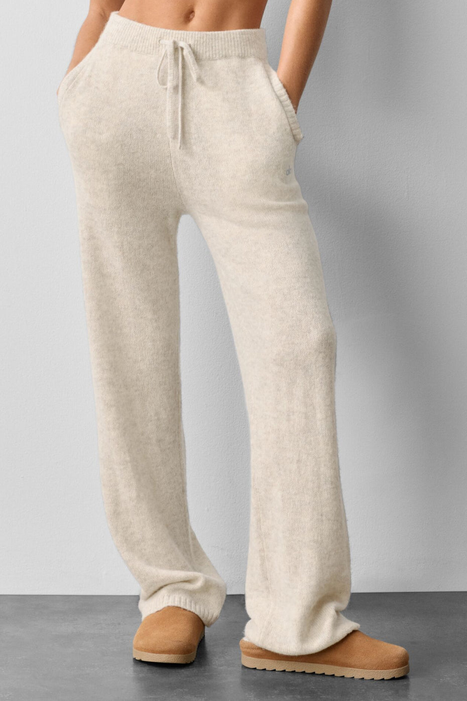Wool Cashmere New Class Sweatpant - Oatmeal Heather