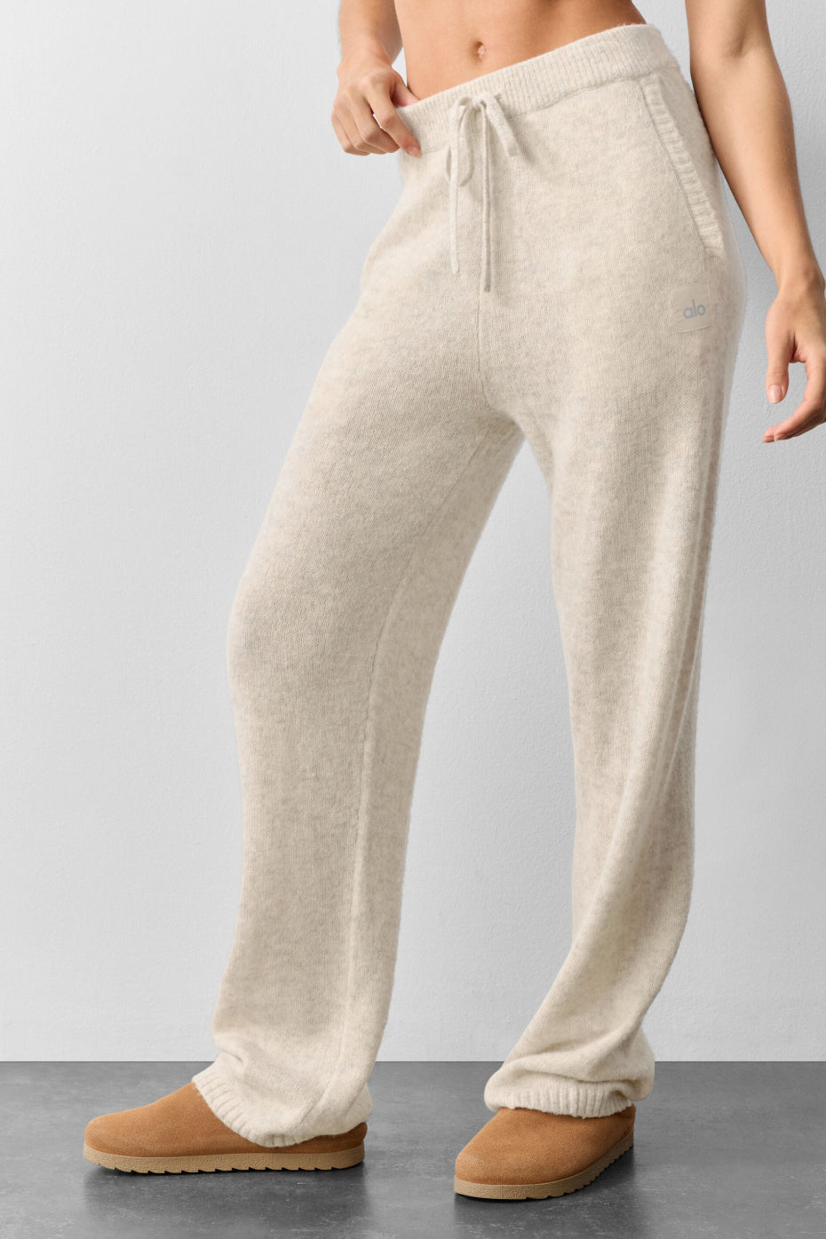 Wool Cashmere New Class Sweatpant - Oatmeal Heather - Image 3