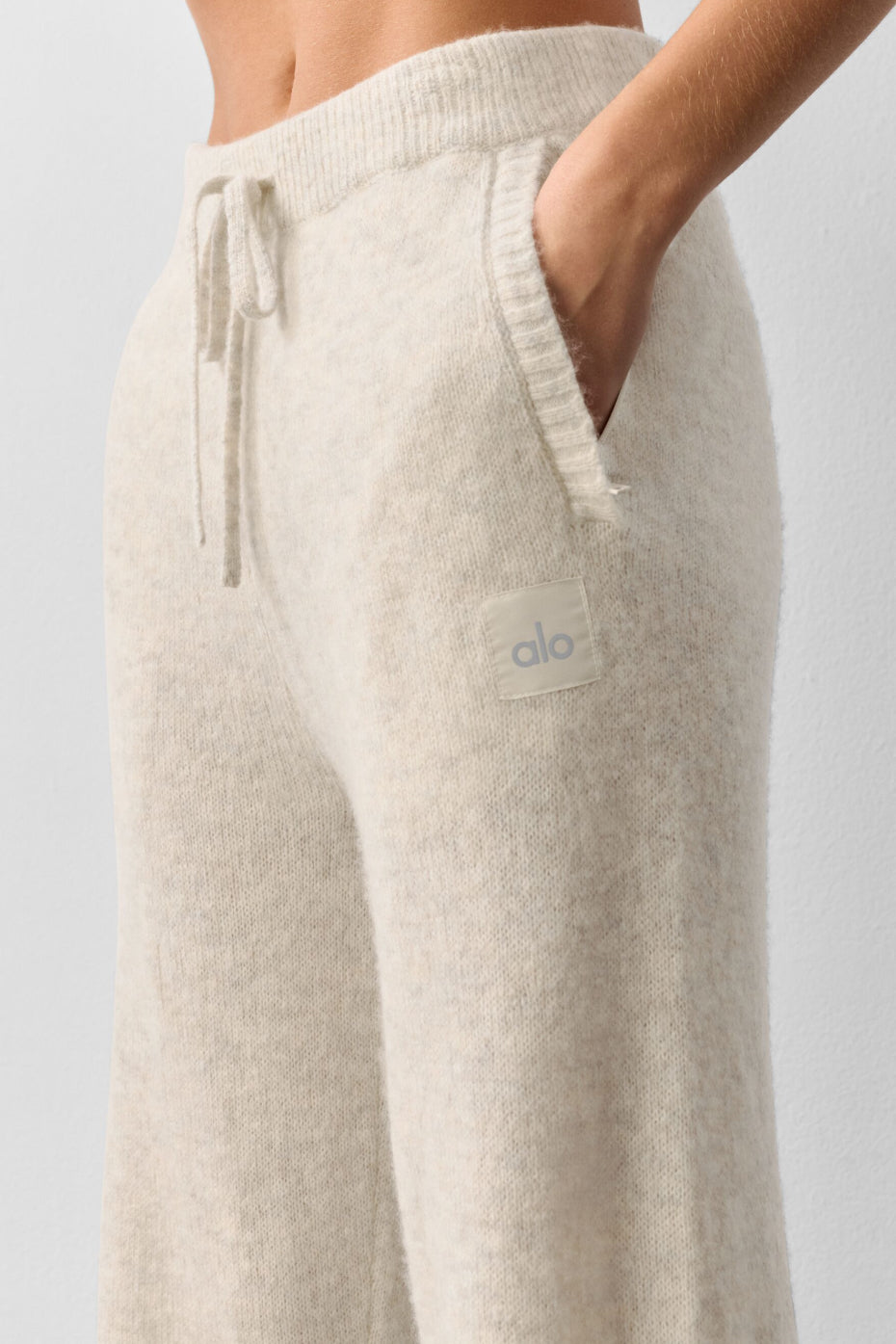 Wool Cashmere New Class Sweatpant - Oatmeal Heather - Image 2