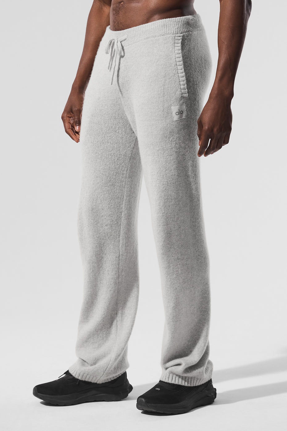 Wool Cashmere New Class Sweatpant - Pearl Grey Heather - Image 4