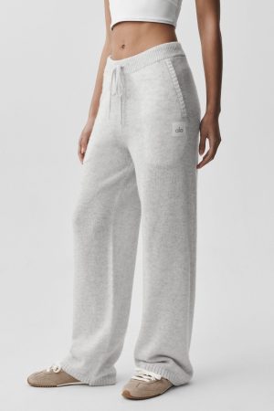 Wool Cashmere New Class Sweatpant - White Heather