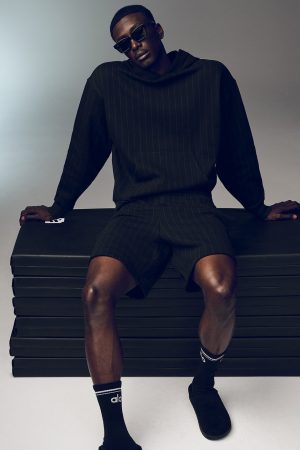 7 Pinstripe Short - Black Pinstripe