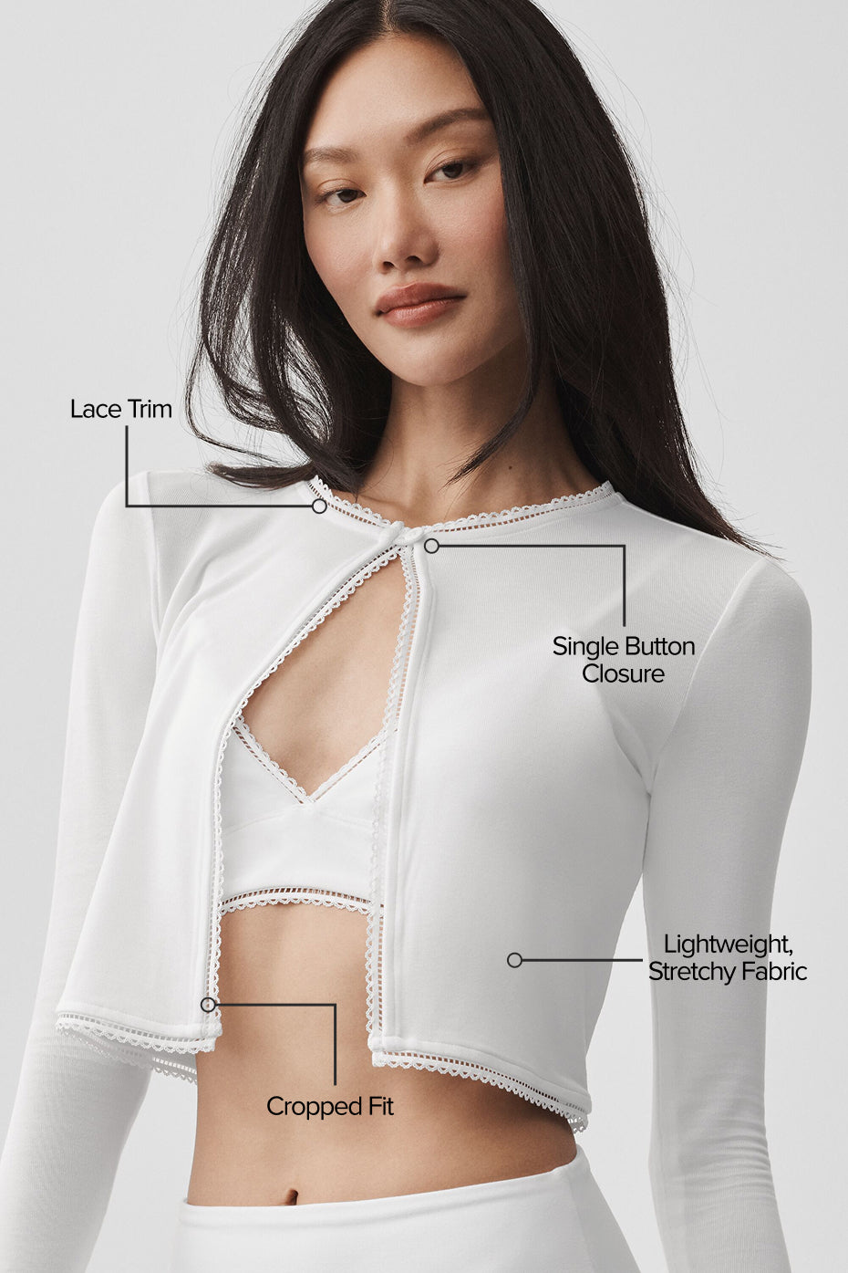 Affection Cardigan - White - Image 2