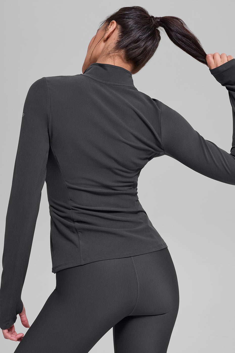 Alosoft 1/2 Zip Rapid Pullover - Anthracite - Image 5