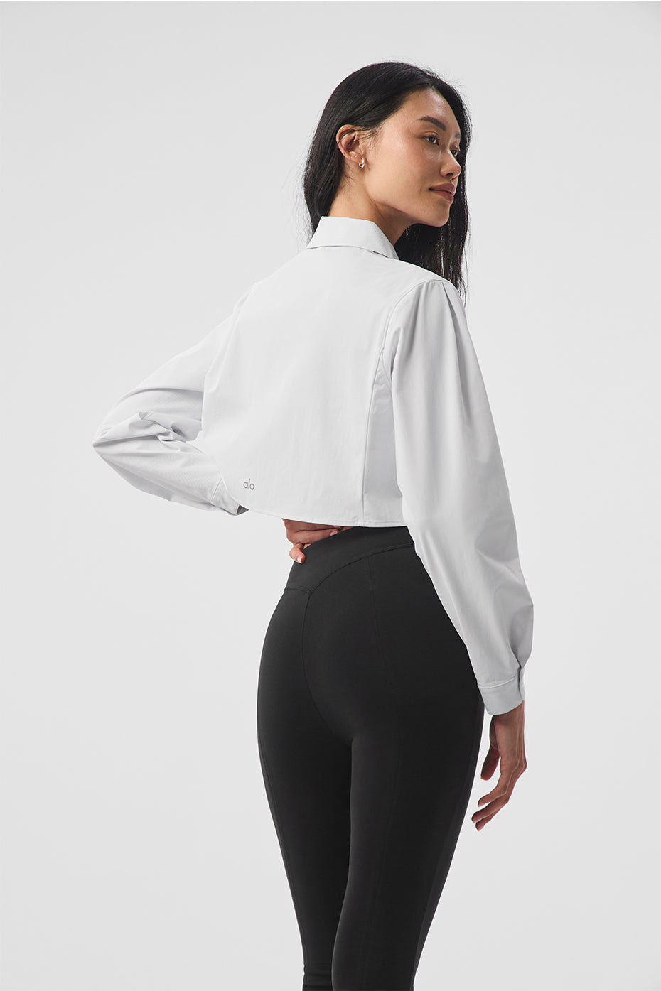 Cropped Take Me Out Button Up - White - Image 2