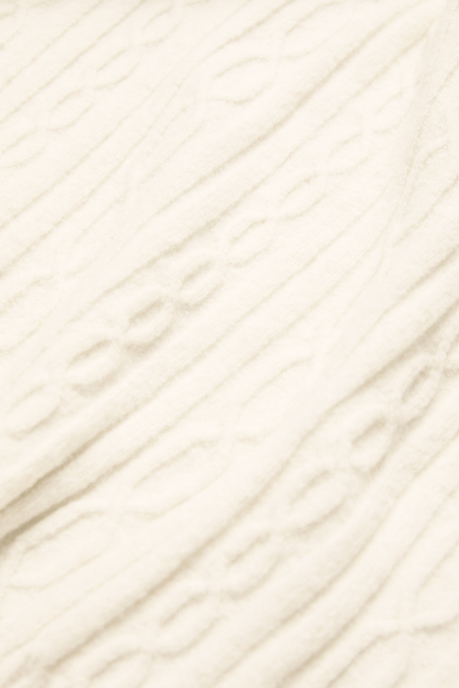 Cable Knit Winter Bliss Hoodie - Ivory - Image 5