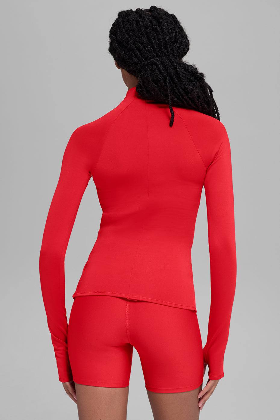 Airlift Winter Warm 1/4 Zip Long Sleeve - Bright Red - Image 3