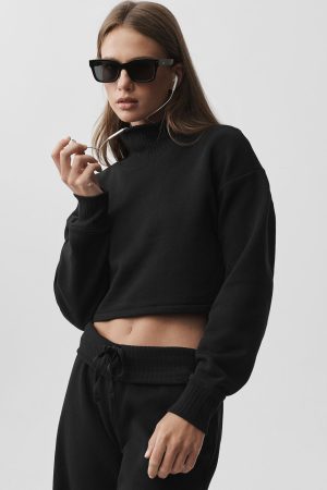 Cropped Serenity Coverup - Black