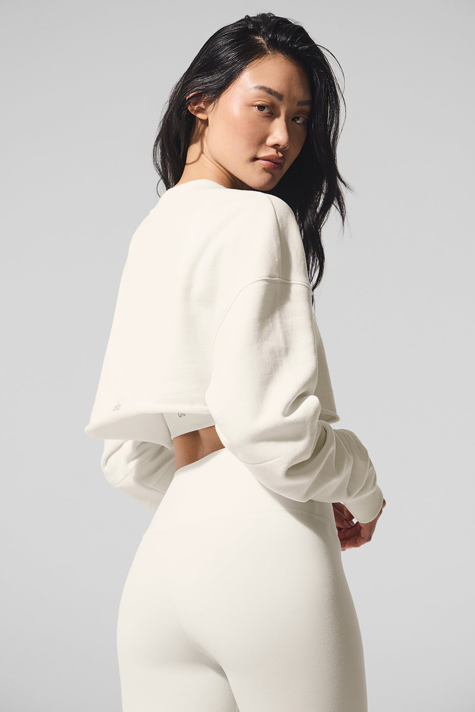 Extreme Cropped Pullover - Ivory - Image 2