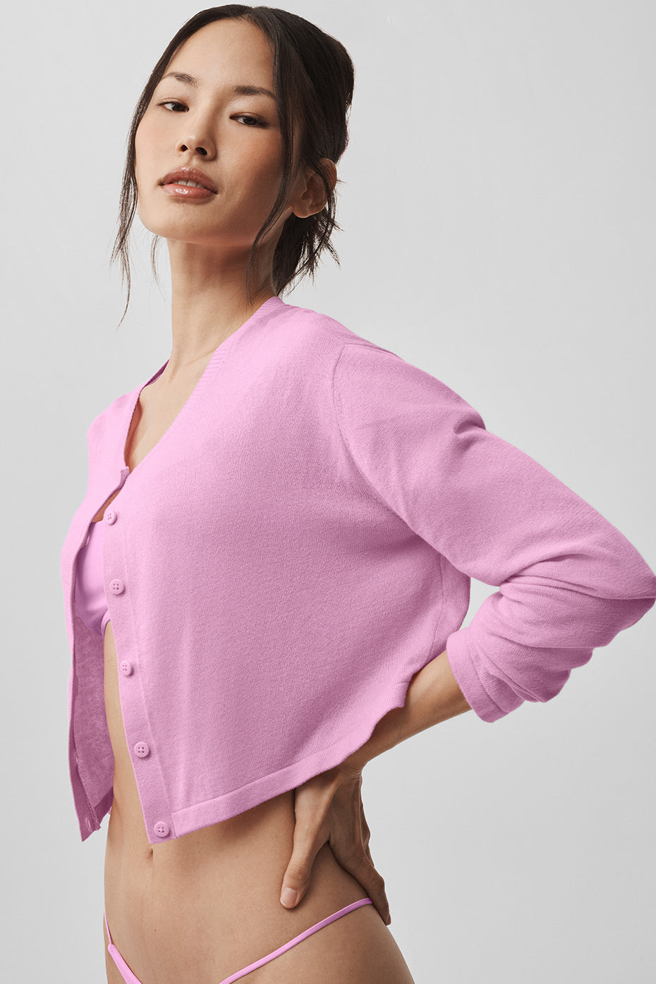 Supernatural Sweater Cardigan - Candy Heart Pink - Image 3
