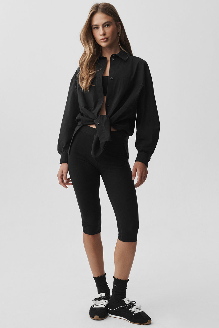 Cotton Real Deal Button Up Long Sleeve - Black - Image 5