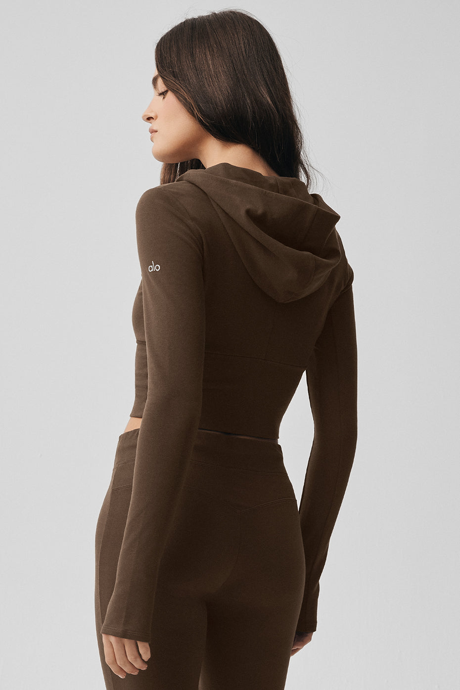 Sway Full Zip Hoodie - Espresso - Image 3