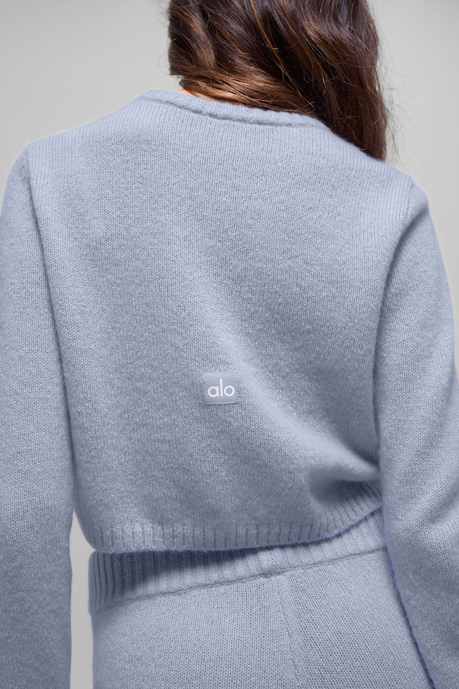 Wool Cashmere New Class Cropped Cardigan - Winter Frost - Image 2