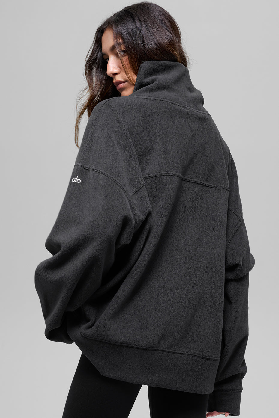 Polar Fleece Hazy Pullover - Black - Image 3
