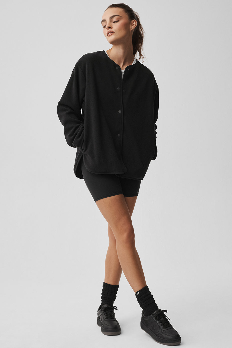 Polar Fleece Take Note Jacket - Black - Image 5