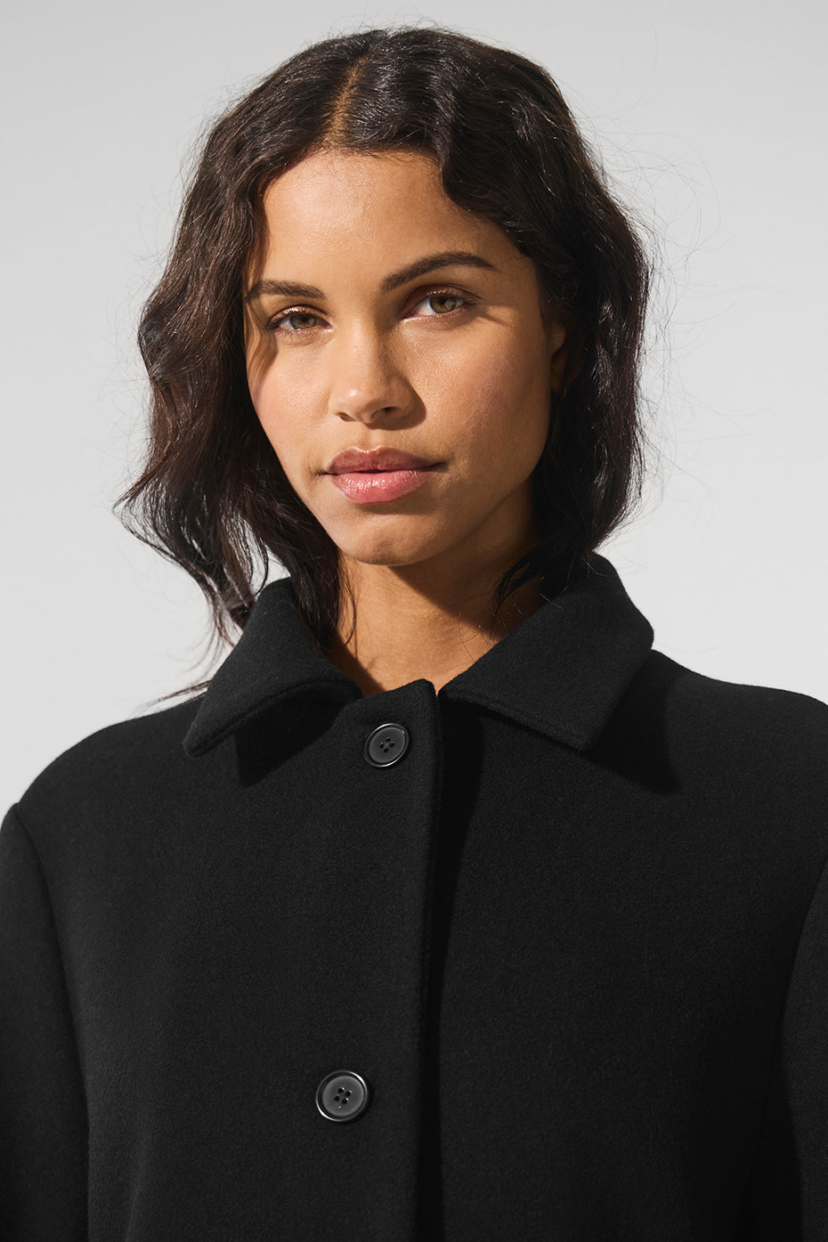 Wool Metro Long Coat - Black - Image 5