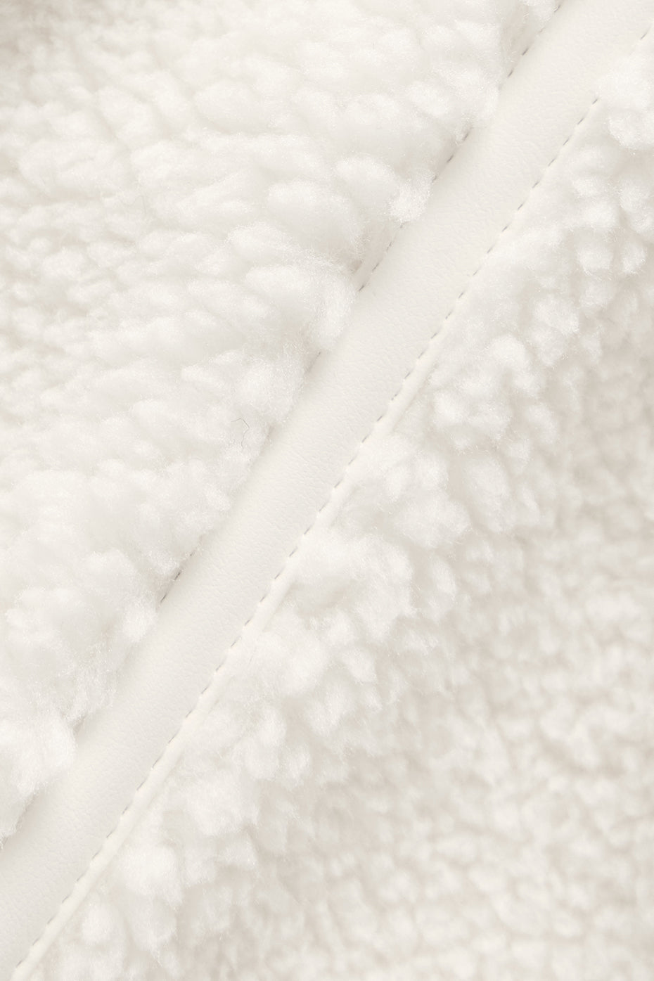 Sherpa Cropped Slope Side Jacket - Ivory - Image 6