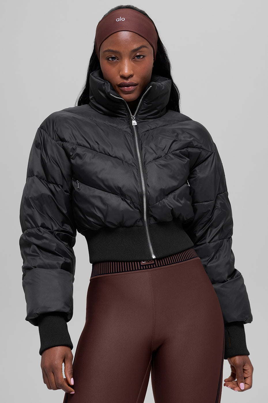 Cropped Atmosphere Puffer - Black - Image 3