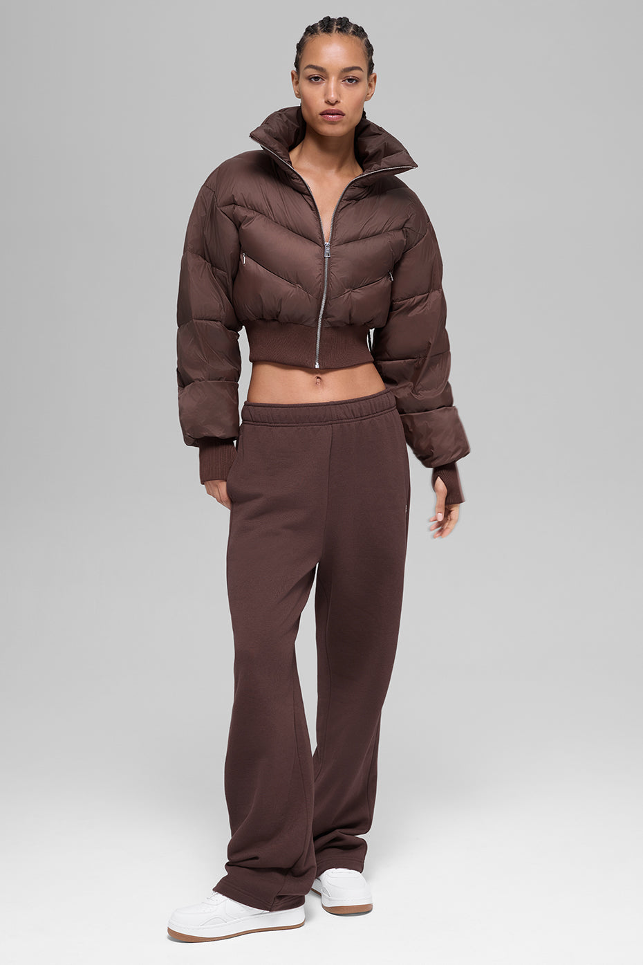 Cropped Atmosphere Puffer - Brownstone - Image 5