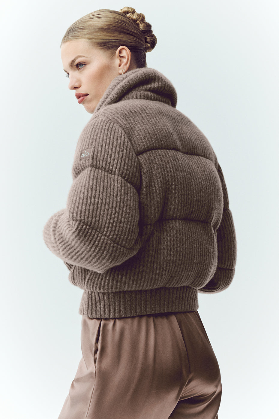 Cashmere Northstar Sweater Puffer - Alpine Cocoa Heather - Image 2