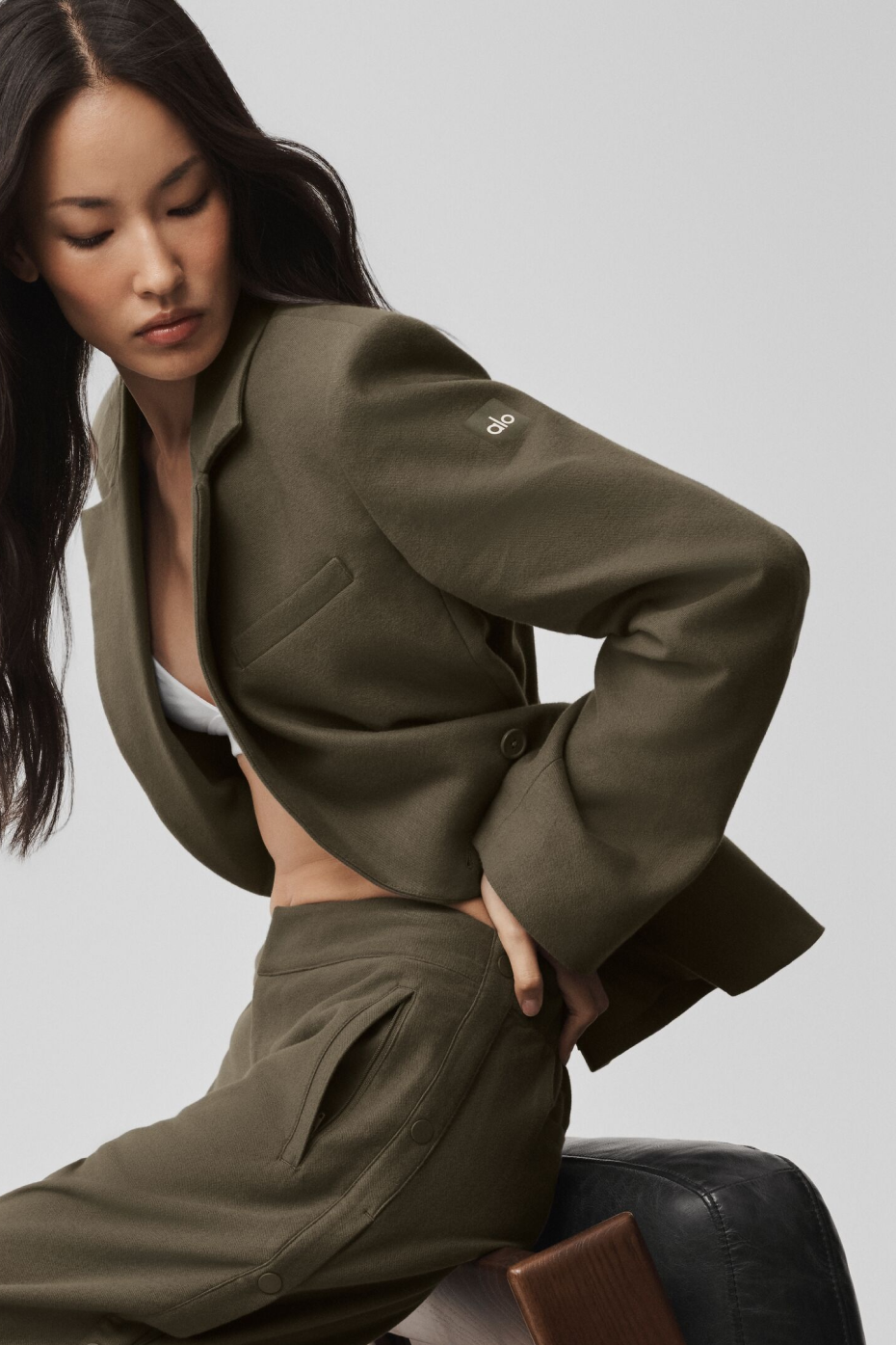 Cinch Blazer - Olive Tree - Image 4