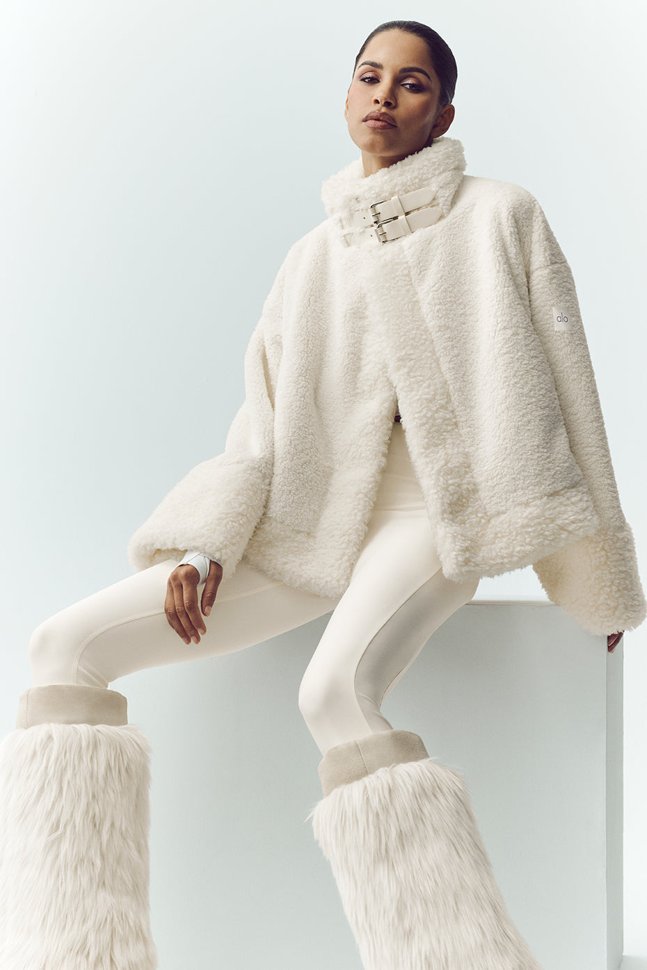 Sherpa Fireside Bomber - Ivory - Image 6