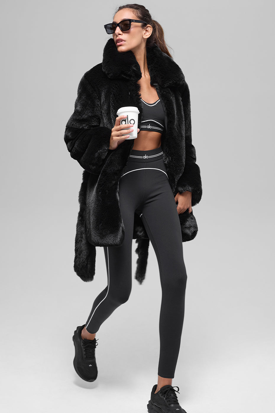 Faux Fur Starstruck Coat - Black - Image 5