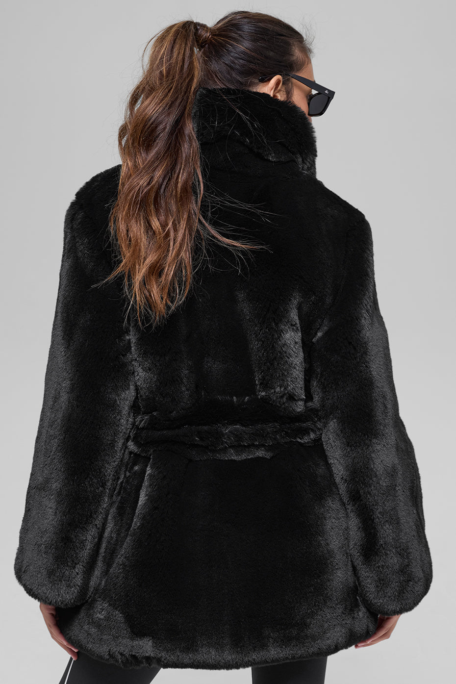 Faux Fur Starstruck Coat - Black - Image 3