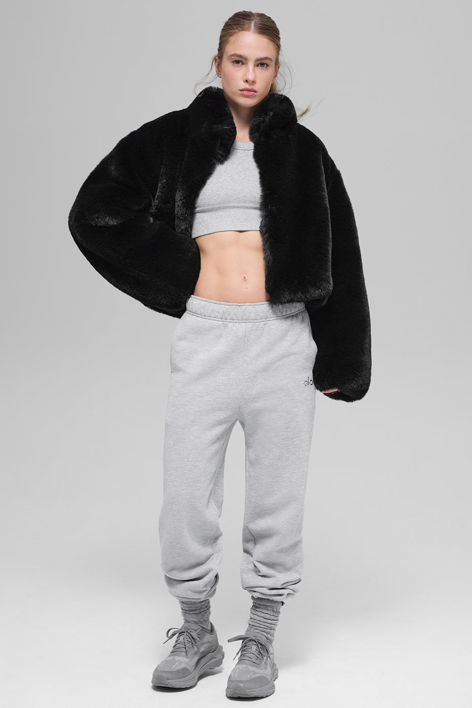 Faux Fur Allure Jacket - Black - Image 5