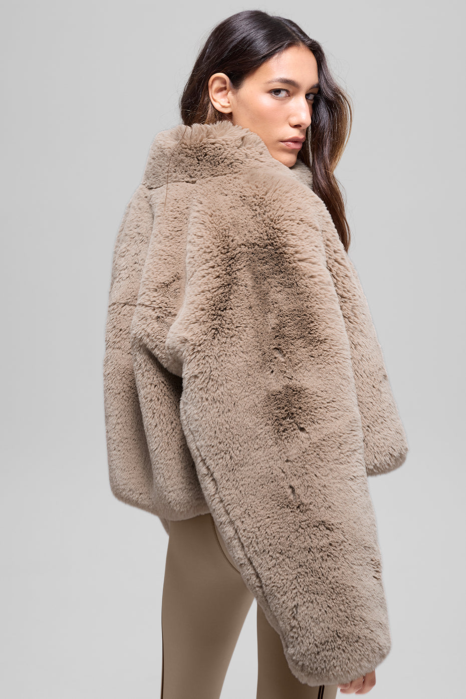 Faux Fur Allure Jacket - Oat - Image 3