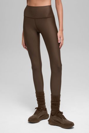 Airlift Winter Warm High-Waist Legging - Espresso