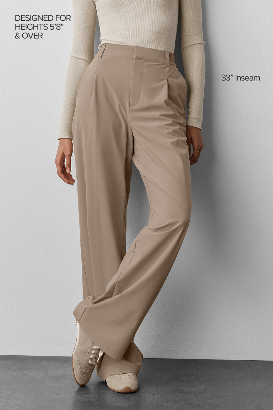 High-Waist Pursuit Trouser (Long) - Gravel - Image 2