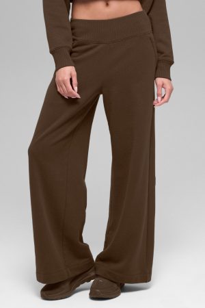 Serenity Wide Leg Sweatpant - Espresso