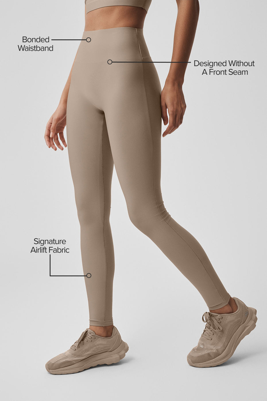 Airlift High-Waist Sleek Legging - Gravel - Image 2
