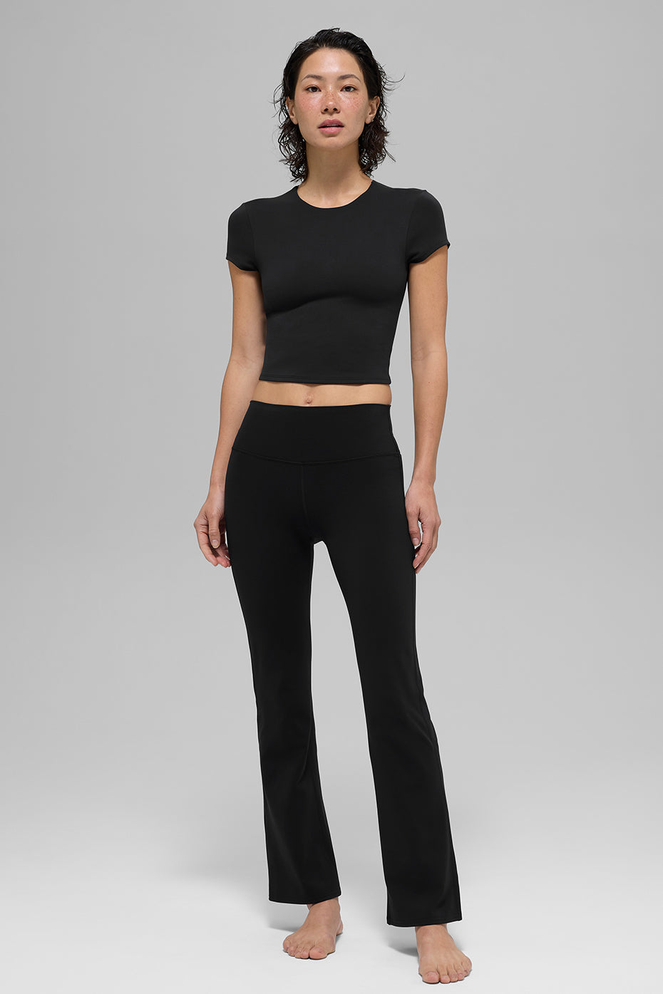 ALO Softsculpt High-Waist 7/8 Bootcut Legging - Black - Image 6