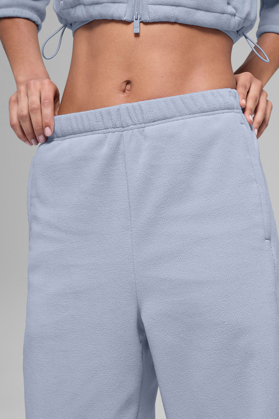 Polar Fleece High-Waist Retreat Jogger - Winter Frost - Image 3