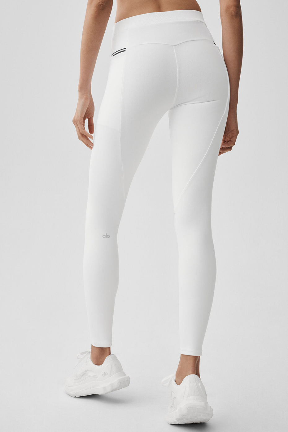 Airbrush High-Waist Fast Track Legging - White/Black - Image 3