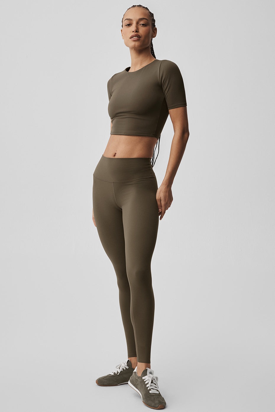ALO Softsculpt High-Waist 7/8 Legging - Olive Tree - Image 6