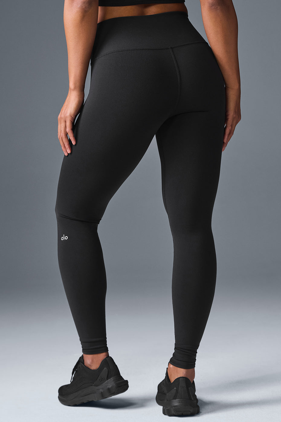 High-Waist Airbrush Legging - Black - Image 3