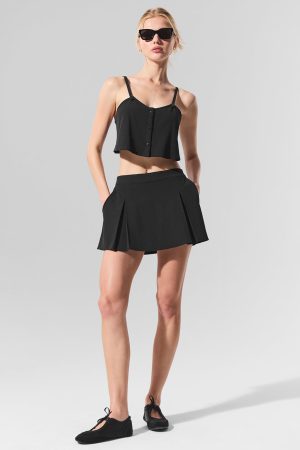 Dreamscape Tennis Skirt - Black