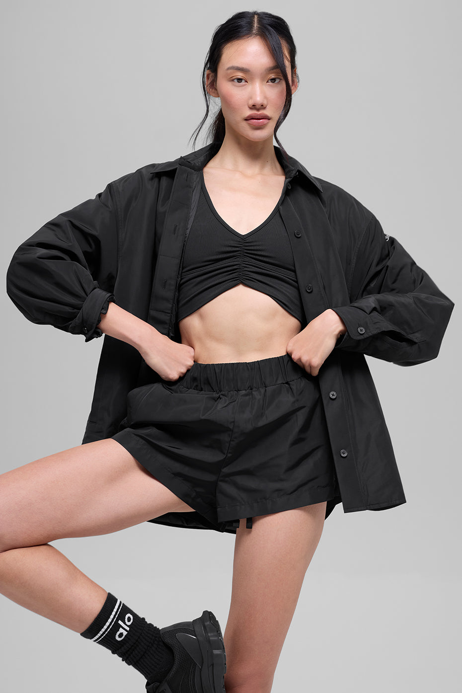 High-Waist Socialite Short - Black - Image 7