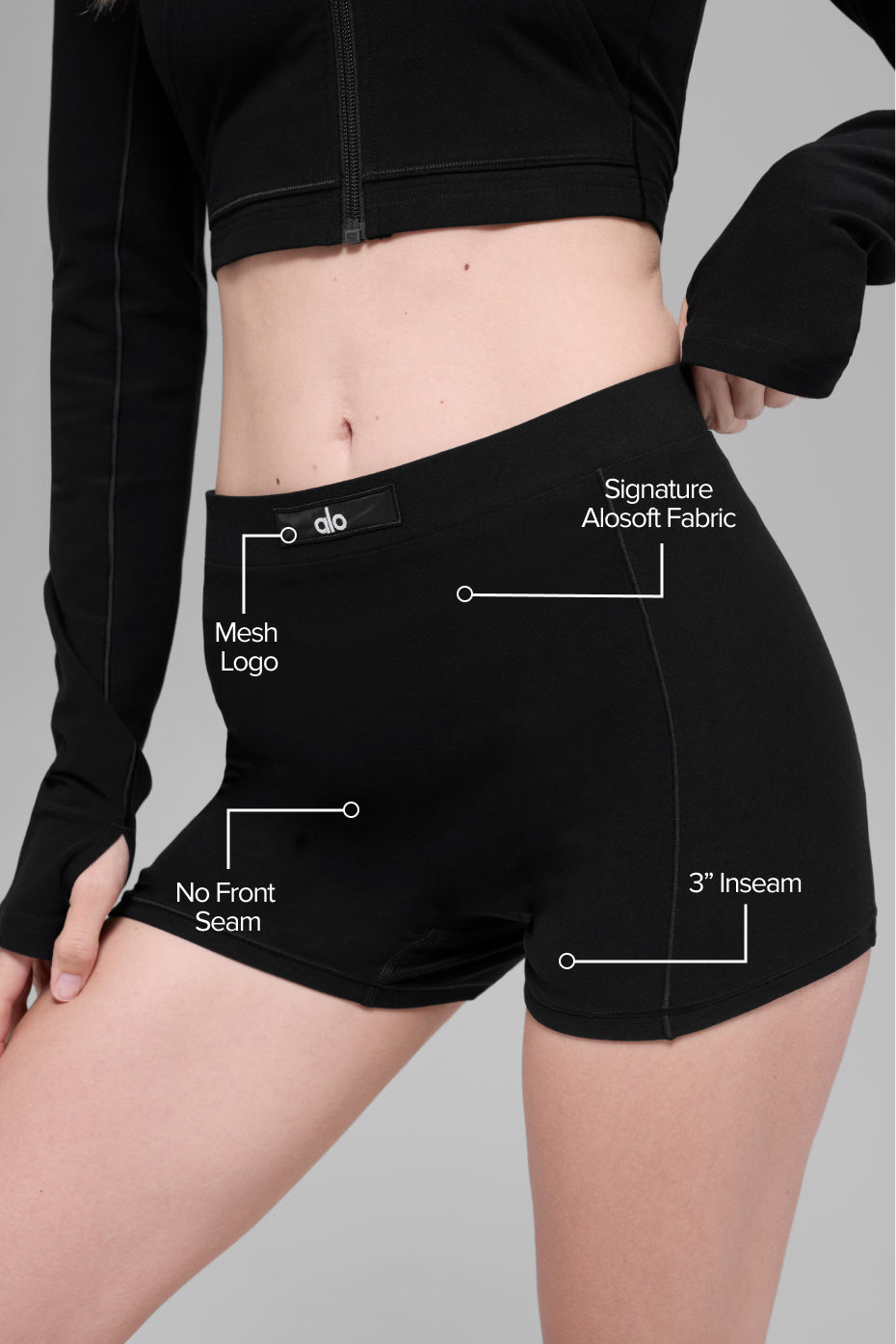Alosoft Sincere Micro Short - Black - Image 2