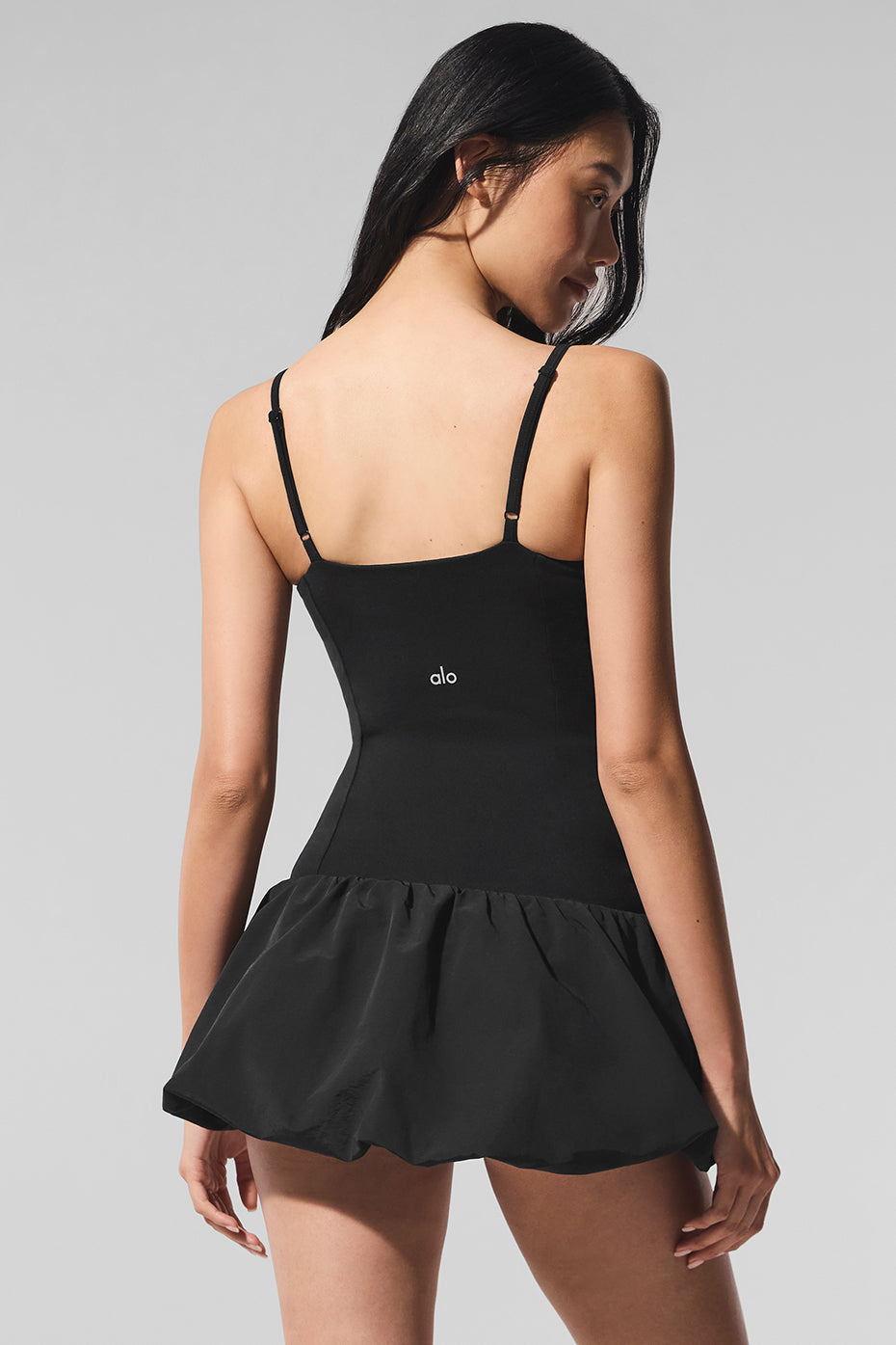Airbrush Love Match Tennis Dress - Black - Image 3