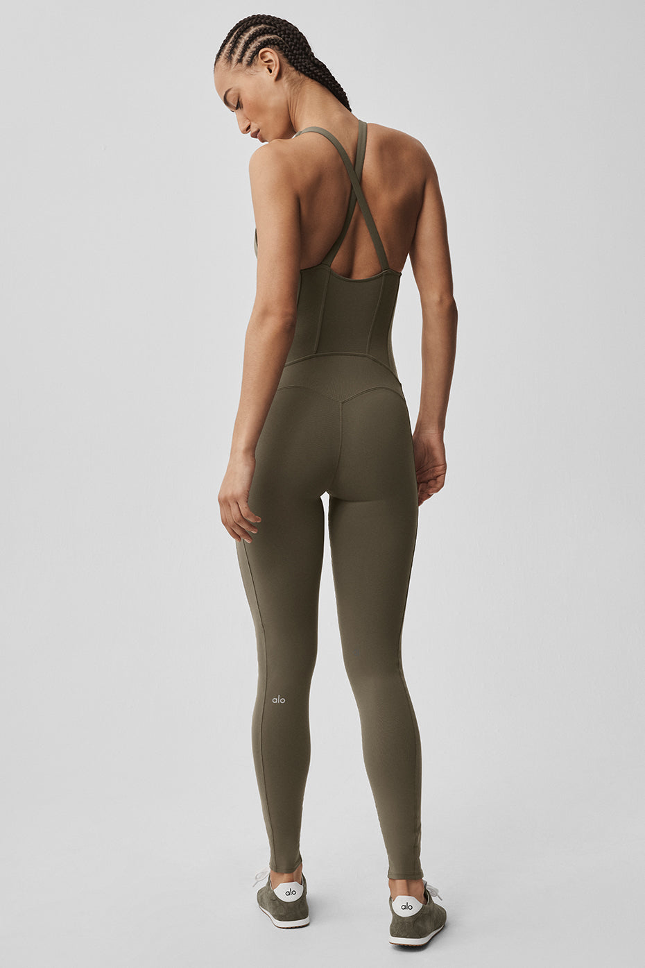 Airbrush Sparks Fly Corset Onesie - Olive Tree - Image 2