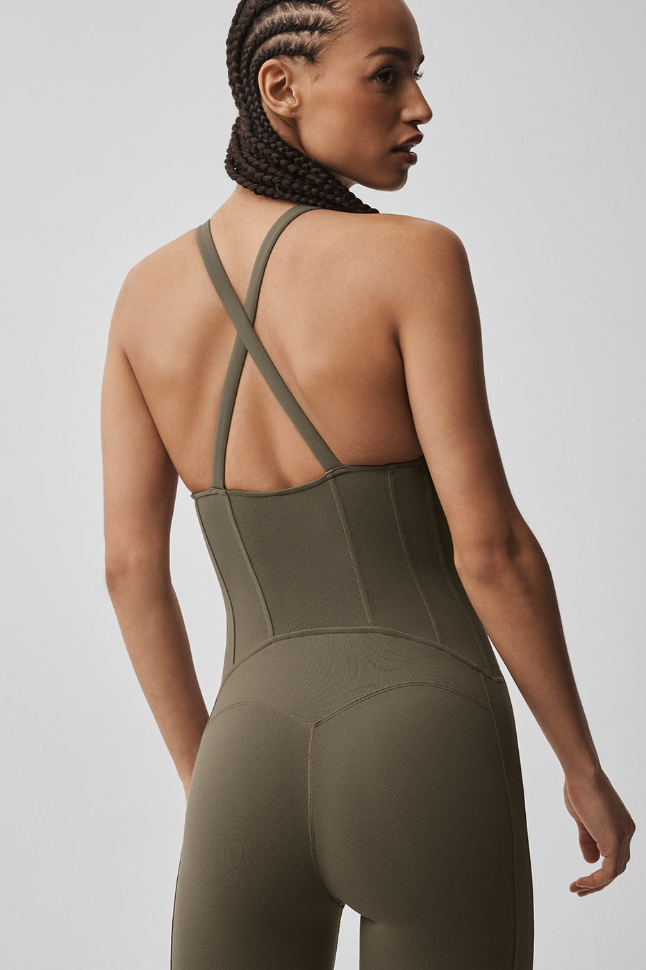 Airbrush Sparks Fly Corset Onesie - Olive Tree - Image 5